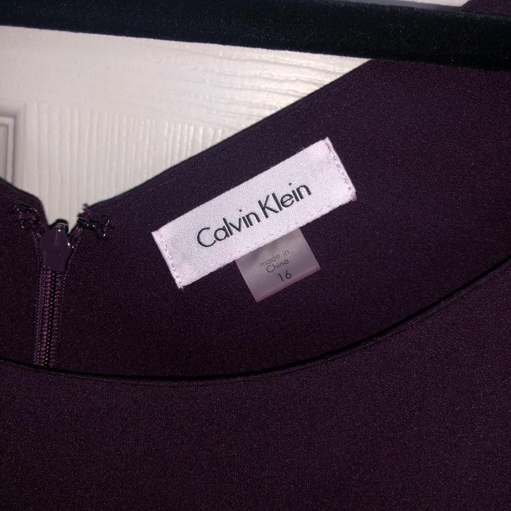 Calvin Klein eggplant dress
